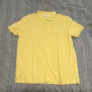 Calven Klein creamy yellow polo
